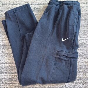 Nike Black Sweatpants with Embroidered Swoosh